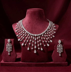 Royal Cascade Diamond Necklace Set