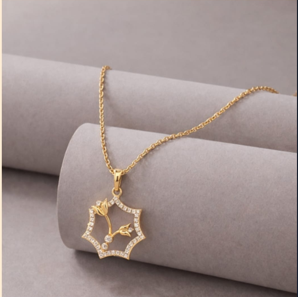 Celestial Starburst Pendant Necklace